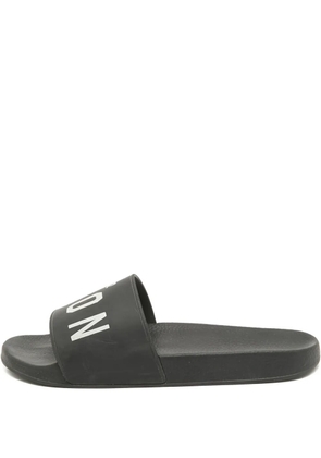 DSQUARED2 Icon-print slides - Black