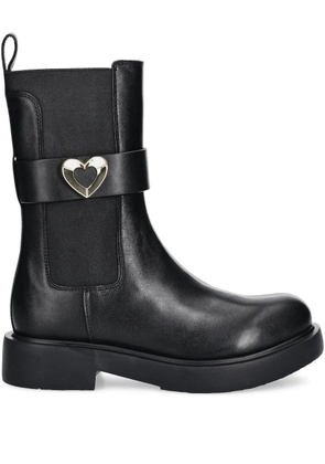Love Moschino leather boots - Black