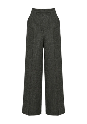 Yves Salomon flannel tailored trousers - Grey