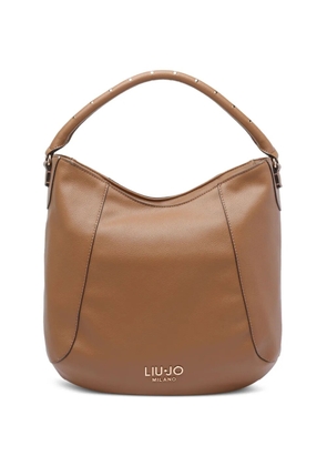 LIU JO studded-handle tote bag - Brown