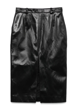 Saint Laurent Pre-Owned pencil midi skirt - Black