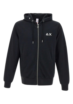 Sun68 zip-up cotton hoodie - Black