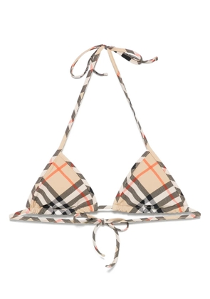 Burberry Check bikini top - Neutrals