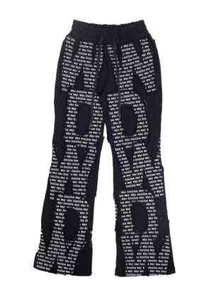 Who Decides War overlay track pants - Black