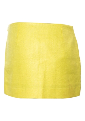 Diane Von Furstenberg Vintage raffia pocket skirt - Yellow