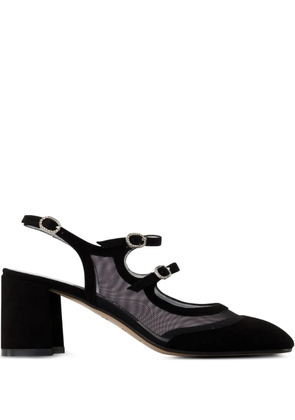 Carel Paris 60mm Bananight buckle-embellished mesh pumps - Black