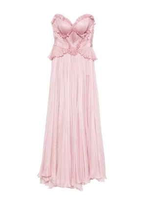 Iris Serban ruffled strapless dress - Pink