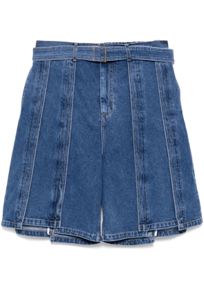 SONGZIO Belted shorts - Blue