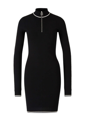 Off-White zip-fastening stripe-detail dress - Black