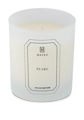 Mateo Pearl scented candle - White