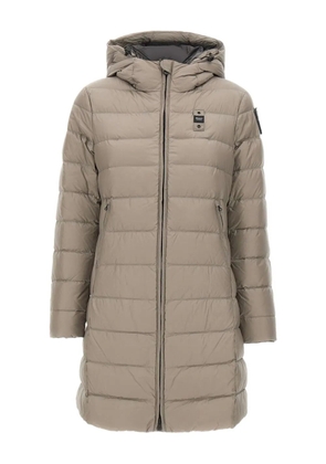 Blauer Agnes hooded quilted coat - Neutrals