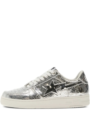 A BATHING APE® Bape Sta 5 metallic sneakers - Grey