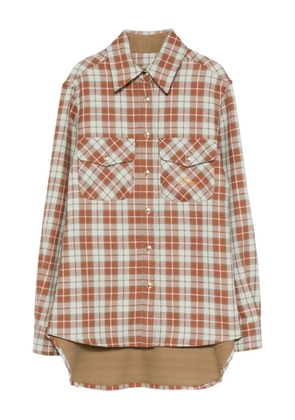 Forte Dei Marmi Couture check pocket shirt - Orange
