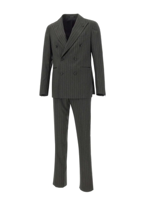 Tagliatore pinstriped double-breasted suit - Grey
