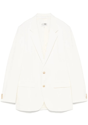 MM6 Maison Margiela twill blazer - Neutrals