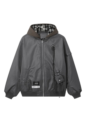 Musium Div. hooded zip jacket - Grey
