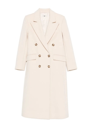 TWINSET double-breasted coat - Neutrals