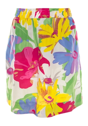 See By Chloé Vintage floral-print skirt - White