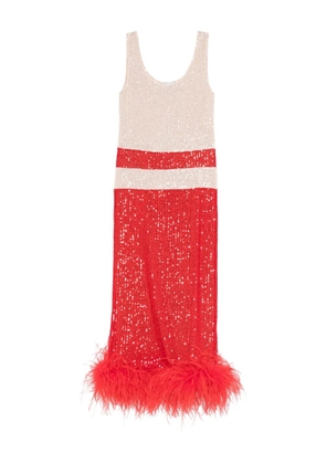 Atu Body Couture sequins-embellishment midi dress - Red