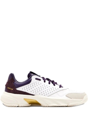 adidas Courtjam Control 3 Premium perforated leather sneakers - White