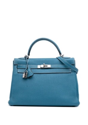 Hermès Pre-Owned 2010 Togo Kelly II Retourne 32 satchel - Blue