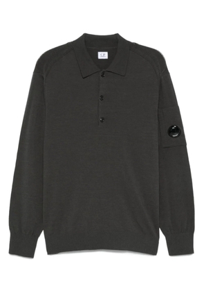 C.P. Company goggle-lens wool polo shirt - Grey