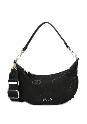 LIU JO logo zip shoulder bag - Black
