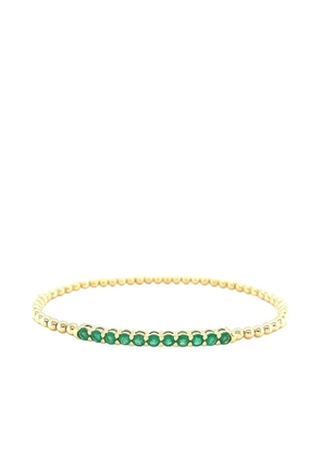 Lisa Nik 18K yellow gold emerald bracelet