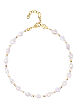 Nialaya Jewelry Portofino Pearl choker necklace - White
