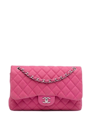 CHANEL Pre-Owned 2013-2014 Jumbo Classic Caviar Double Flap shoulder bag - Pink
