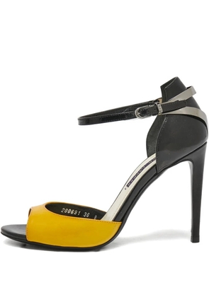Ralph Lauren Vintage 100mm ankle-strap sandals - Yellow