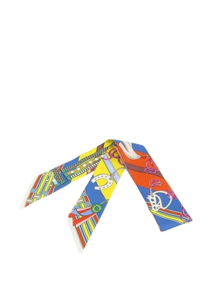 Hermès Pre-Owned 20th Century Brides et Gris-Gris Silk Twilly Scarf scarves - Blue