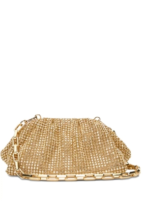 Self-Portrait chainmail clutch bag - Gold