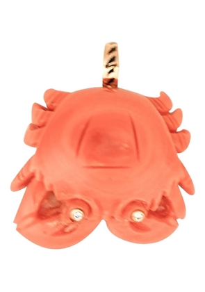 Dezso 18kt rose gold Crab necklace - Pink