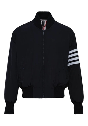 Thom Browne 4-Bar striped-panel bomber jacket - Blue