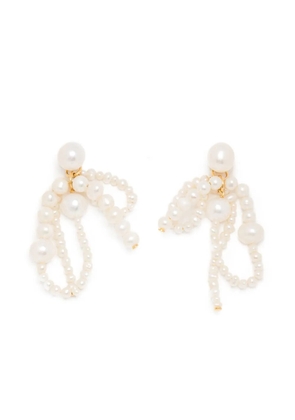 Completedworks Pearl drop earrings - Gold