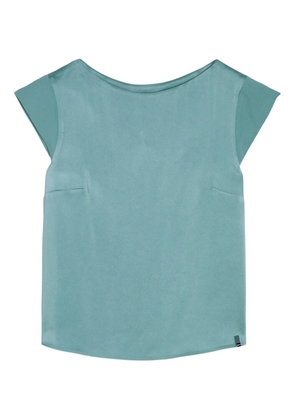 Herno short-sleeve blouse - Blue