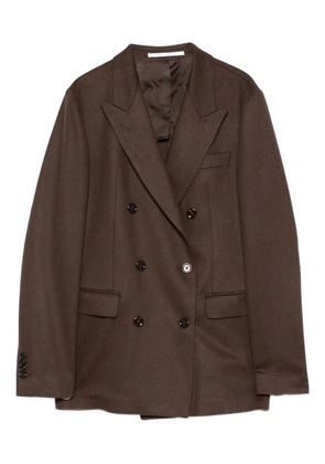 Tagliatore double-breasted long-sleeves blazer - Brown