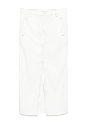 LESS long waist skirt - White