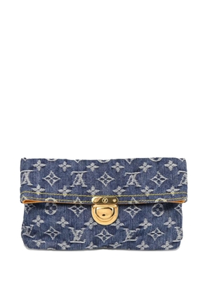 Louis Vuitton Pre-Owned 2006 Monogram denim clutch bag - Blue