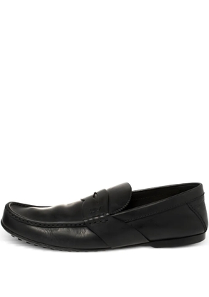 Louis Vuitton Pre-Owned leather loafers - Black