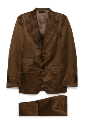 TOM FORD single-breasted suit - Brown
