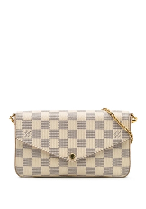 Louis Vuitton Pre-Owned 2020 Damier Azur Pochette Felicie crossbody bag - White