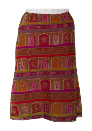 Etro Pre-Owned paisley-print skirt - Red