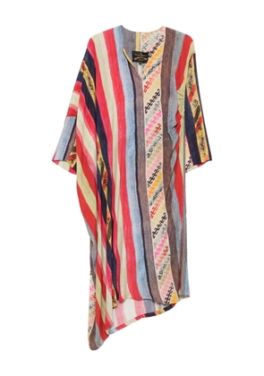 Vivienne Westwood Pre-Owned 2018-2019 striped asymmetric dress - Red