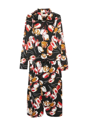 Marni Pre-Owned floral-print blouse - Black