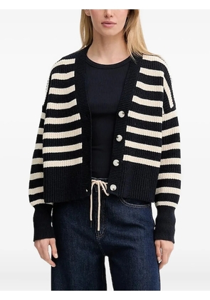 MUNTHE Tupper striped button-down cardigan - Black