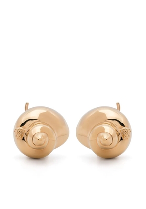 Versace seashell clip-on earrings - Gold