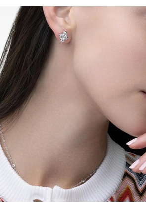 Piranesi 18kt white gold Cluster Diamond earrings - Silver