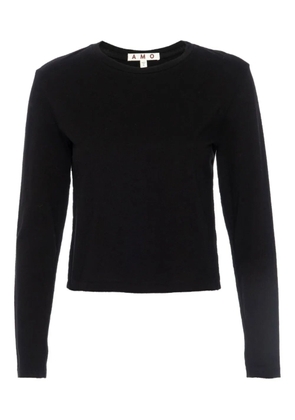 AMO fitted knitted jumper - Black